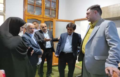 حضور مشاور وزیر فرهنگ و ارشاد اسلامی در مجتمع سینمایی آرمین فیلم در جیرفت